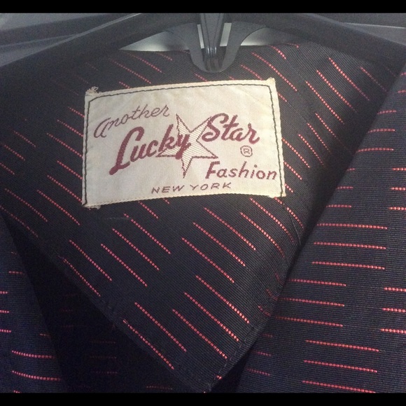 Vintage 40’s structured taffeta dress - Picture 4 of 7